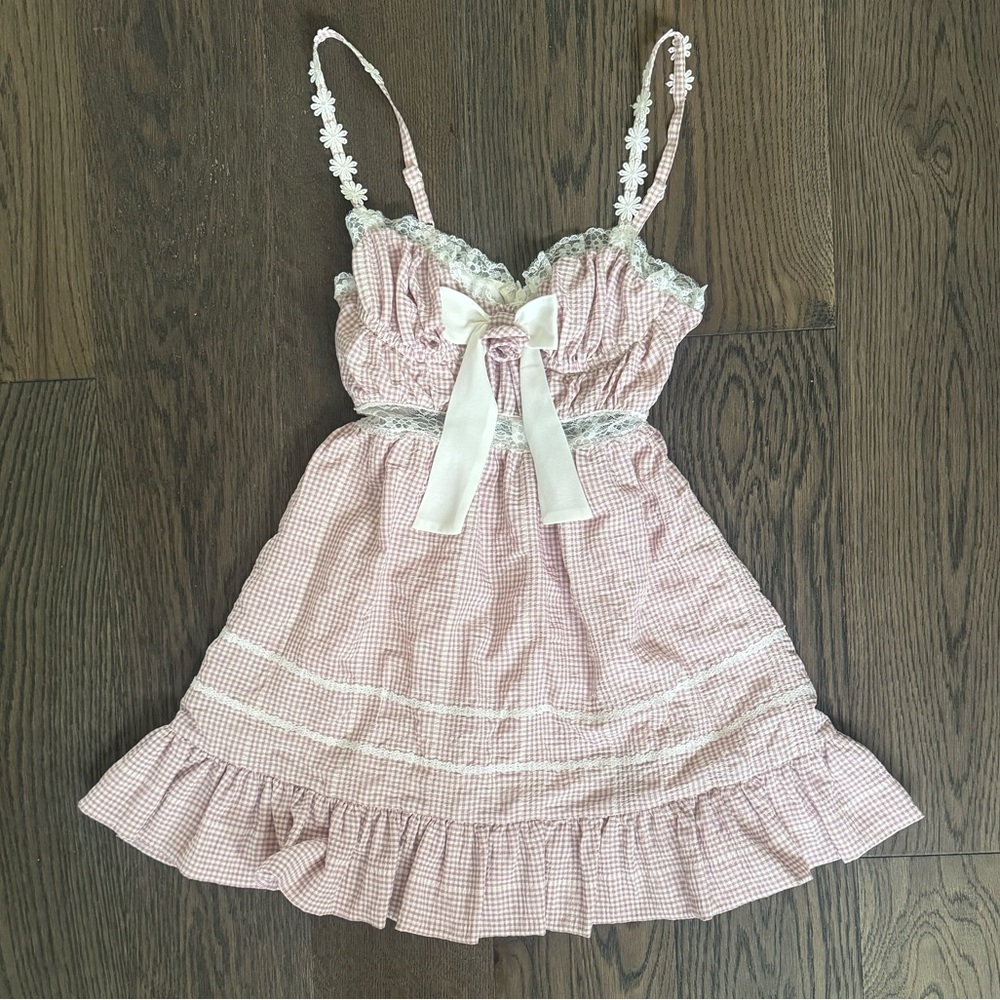 FOR LOVE AND LEMONS LORRAINE MINI DRESS